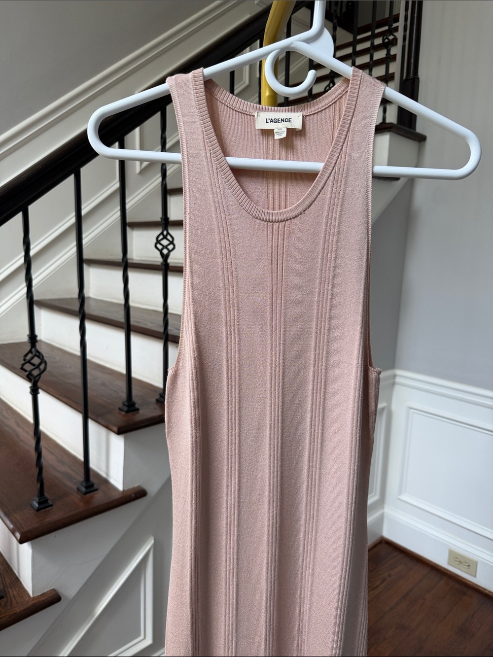 L’agence pink form fitting dress, M